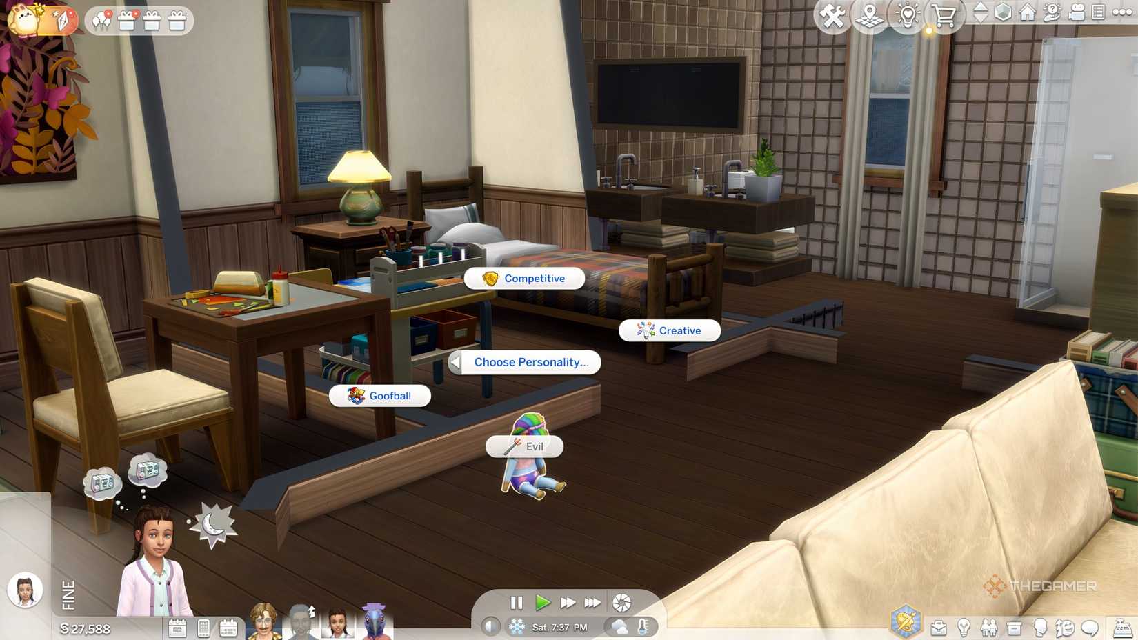 Choosing an imaginary friends personality in Adventure Awaits.
