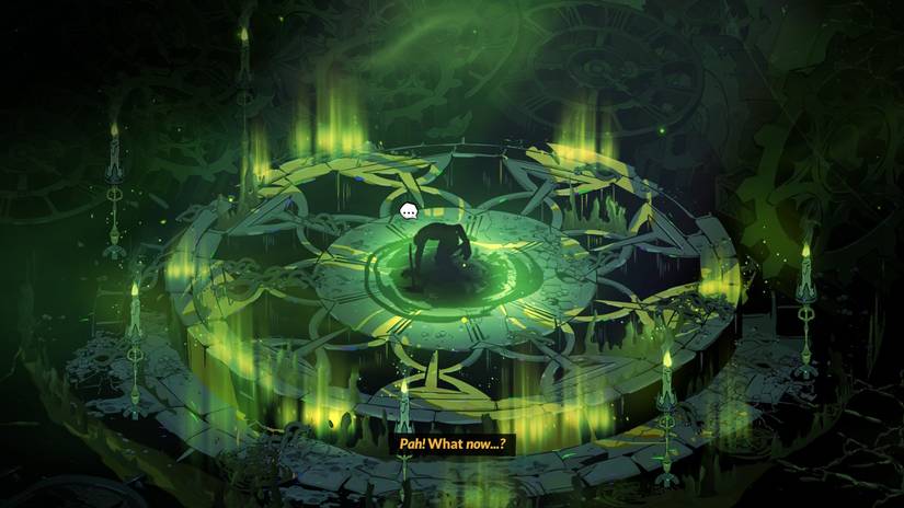Chronos kneeling in defeat in Hades 2.