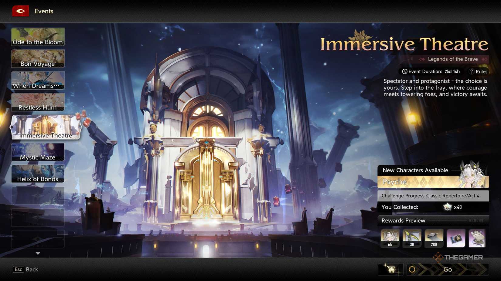 Duet Night Abyss immersive theatre to unlock psyche and other limited characters.