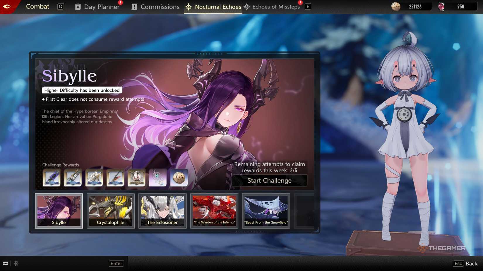 Duet Night Abyss nocturnal echoes screen to unlock characters.