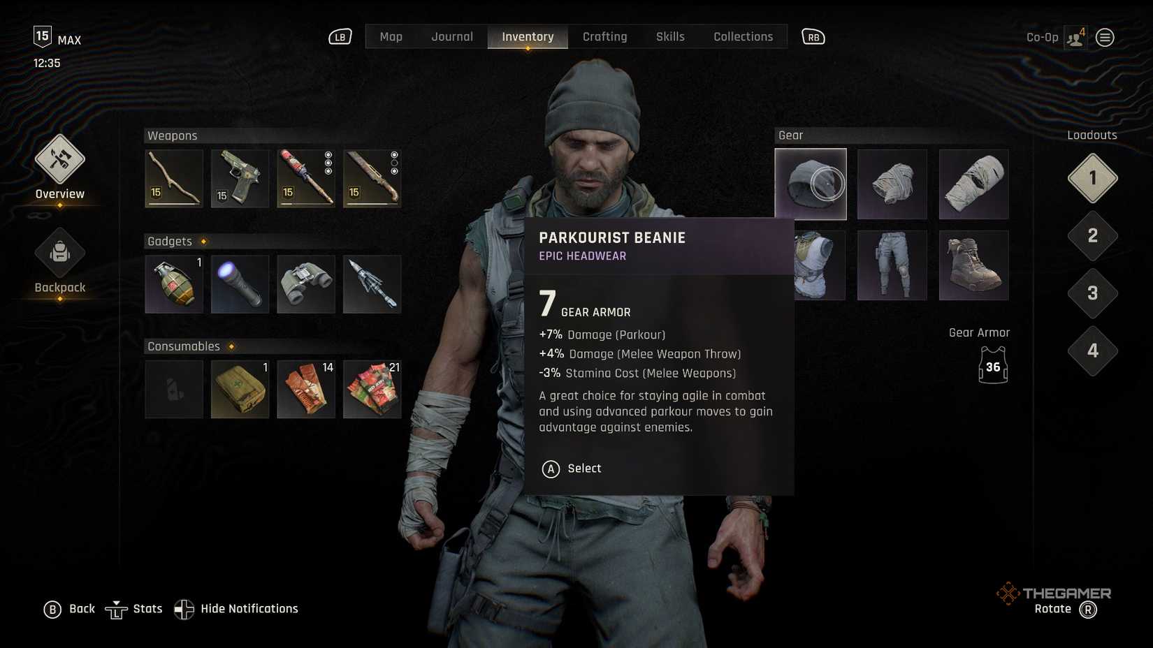 Dying Light The Beast Parkourist Armor Beanie.