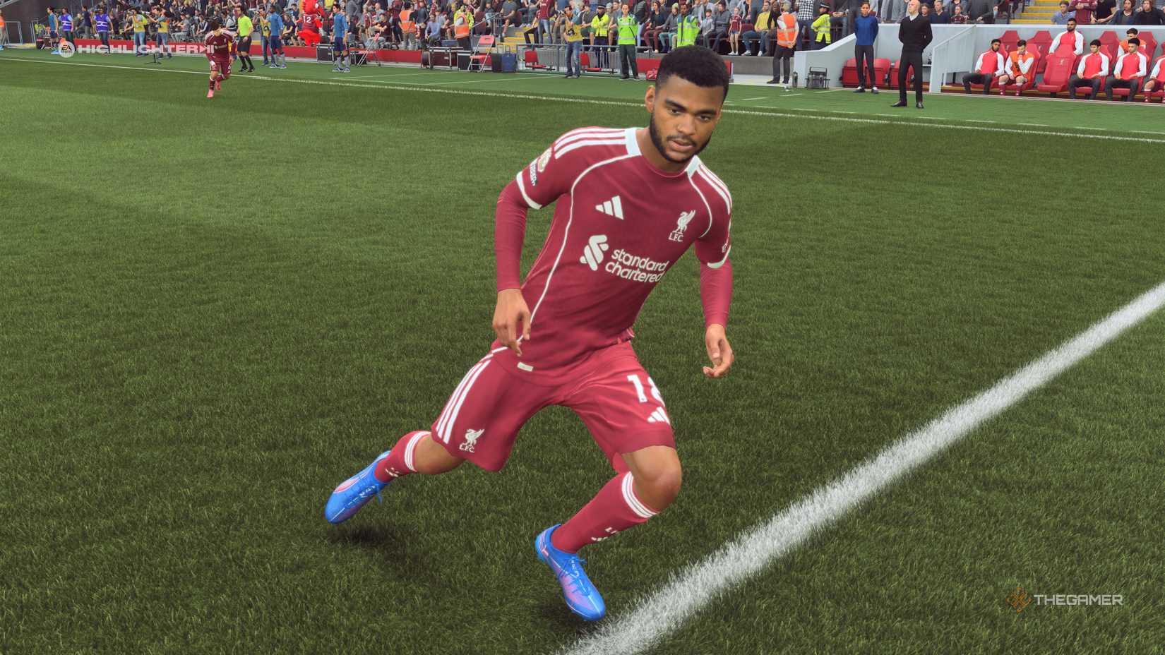 The Best Left Mids Cody Gakpo on the pitch in EA Sports FC 26.