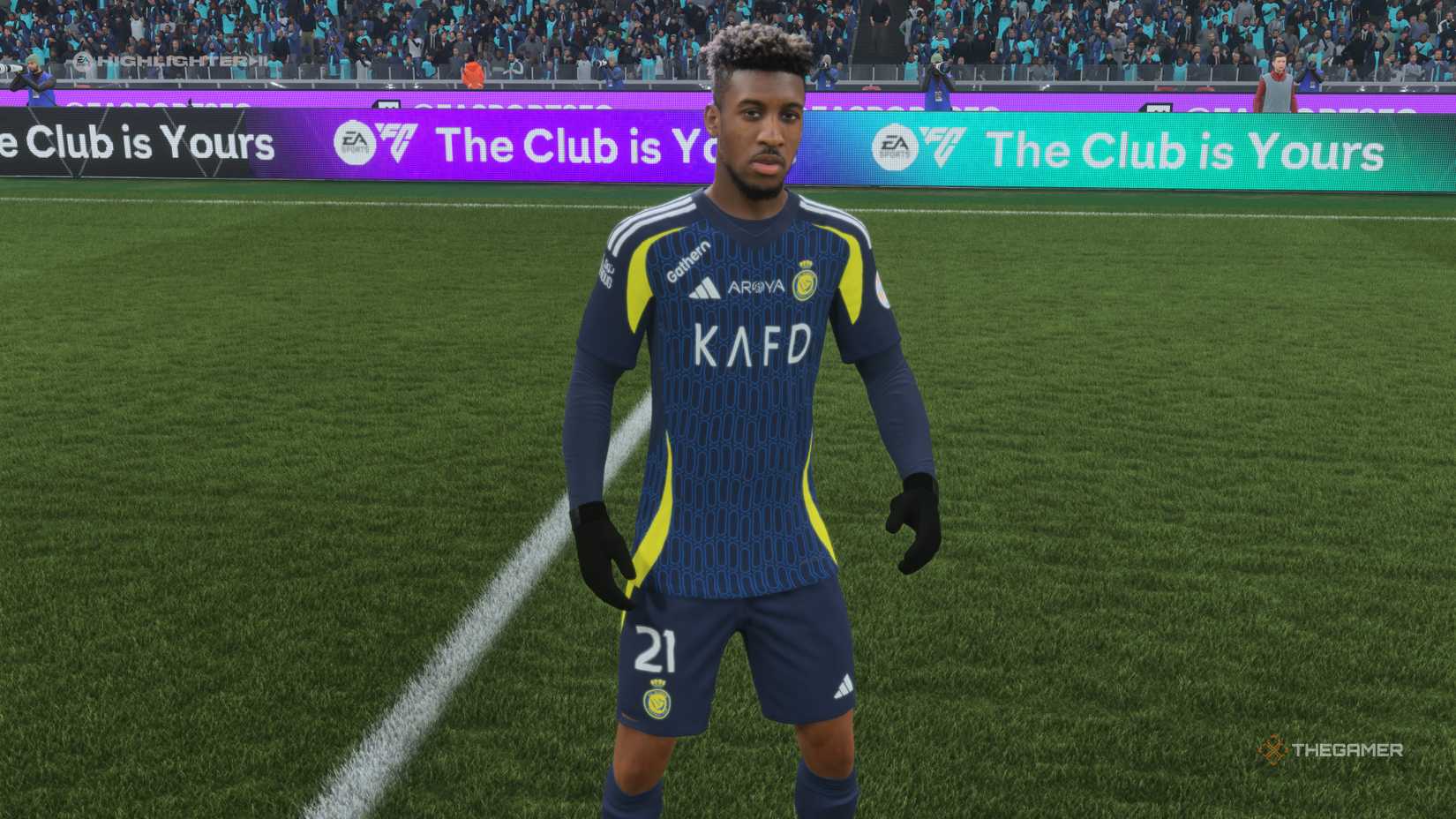 The Best Left Mids Kingsley Coman on the pitch in EA Sports FC 26.