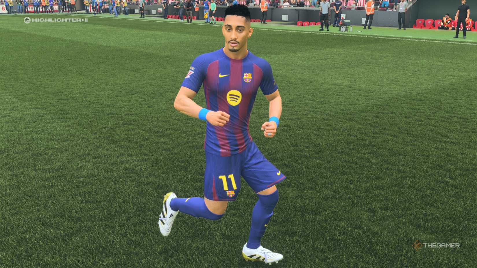 The Best Left Mids Raphina on the pitch in EA Sports FC 26.