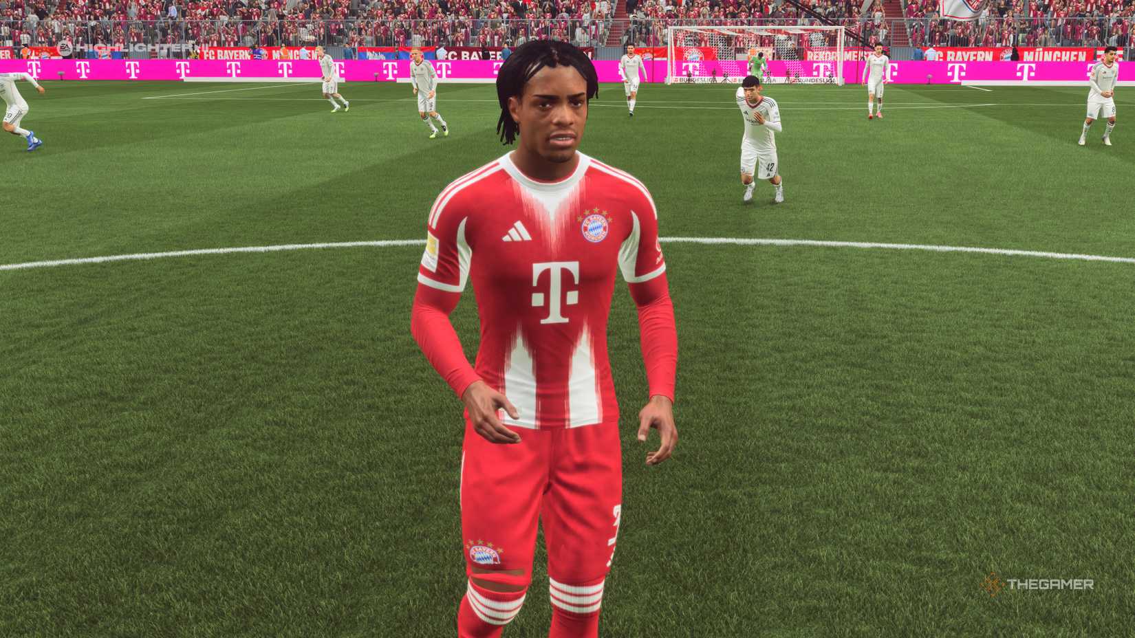 The Best Young Left Mids Wisdom Mike on the pitch in EA Sports FC 26.