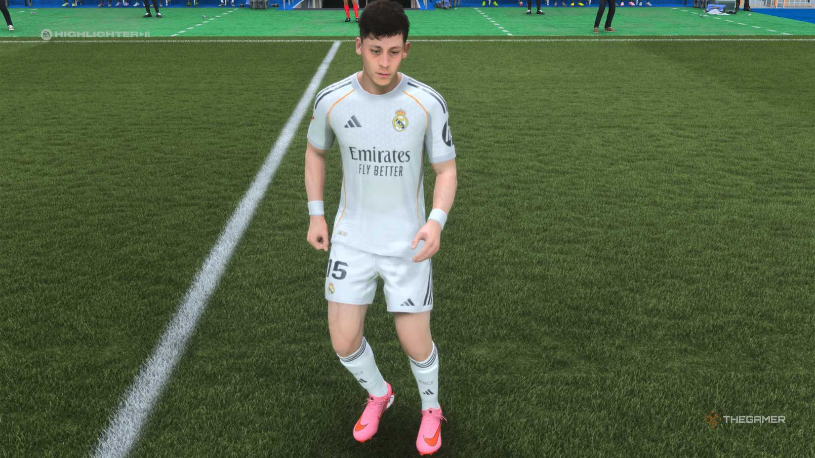 The Best Young Right Mids Arda Guler on the pitch in EA Sports FC 26.