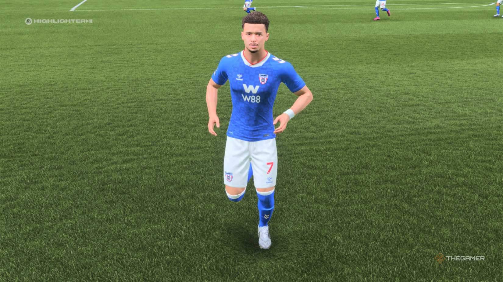 The Best Young Right Mids Chemsdine Talbi on the pitch in EA Sports FC 26.