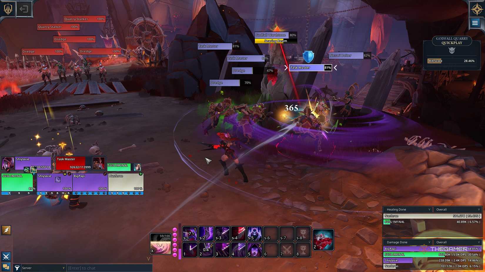 Fellowship Mara attacking with the group.