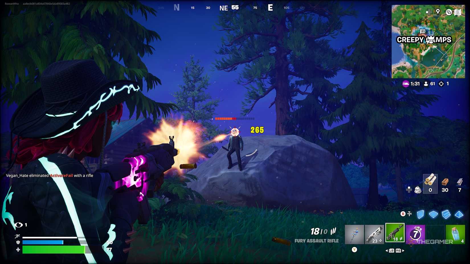 Fortnite Fortnitemares headshot shooting Jason.