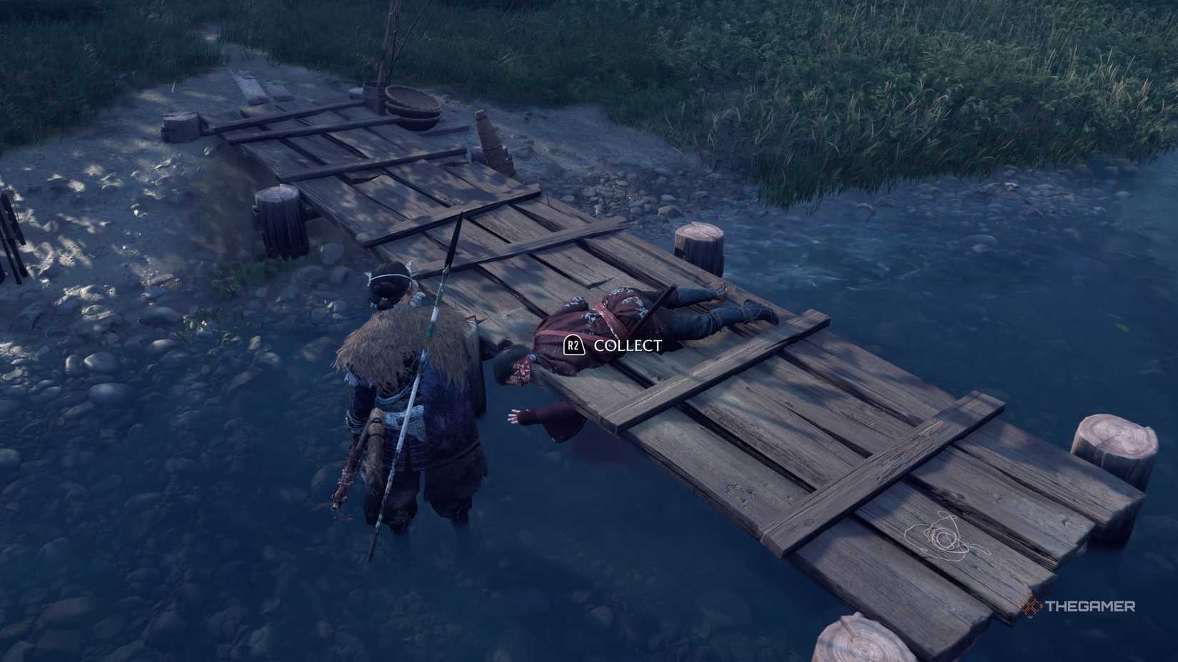 Dead fisherman in Ghost of Yotei