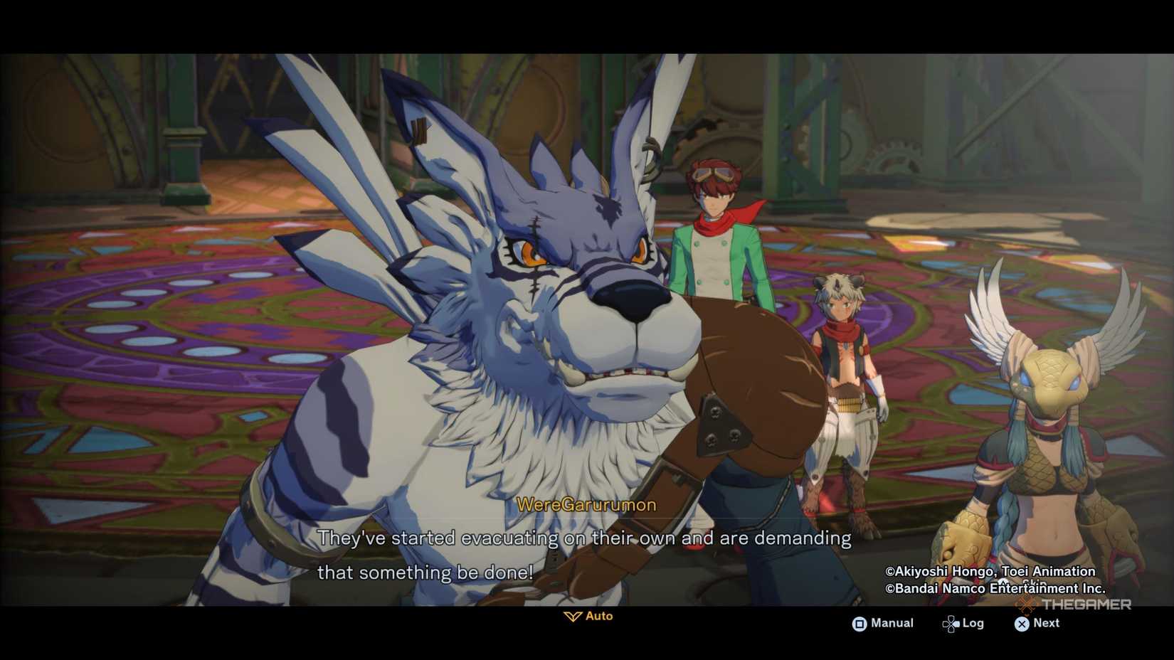 Garurumon in Digimon Story Time Stranger.