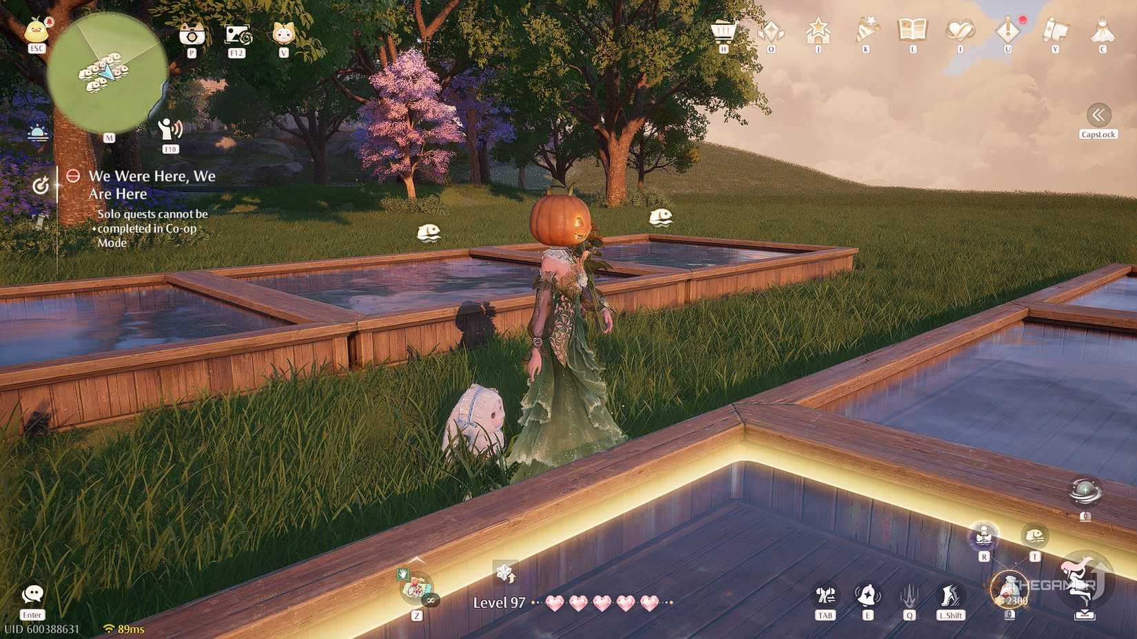 Infinity Nikki Nikki surrounded by fish ponds.