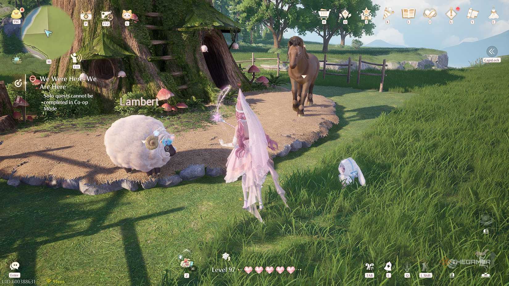 Infinity Nikki Nikki using magic on her animal friends.