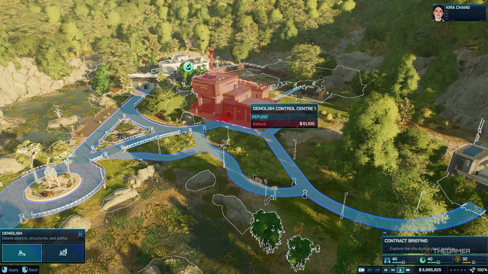 Jurassic World Evolution Demolish Building for refund.