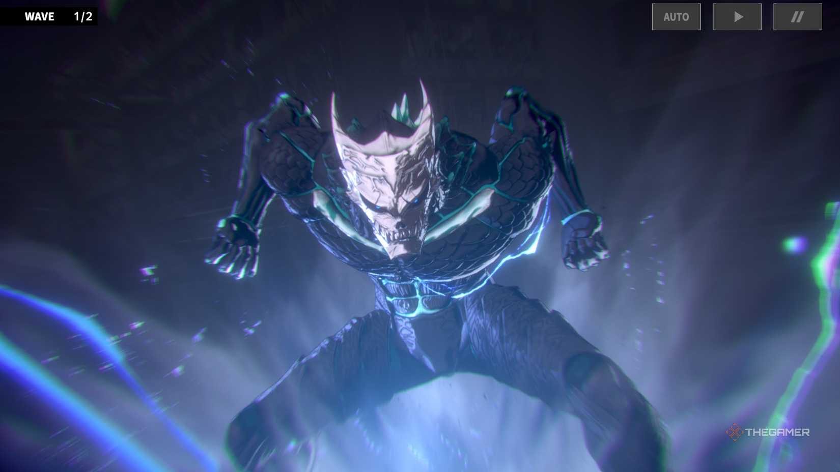 Kaiju No. 8 charging his power in Kaiju No 8 The Game.