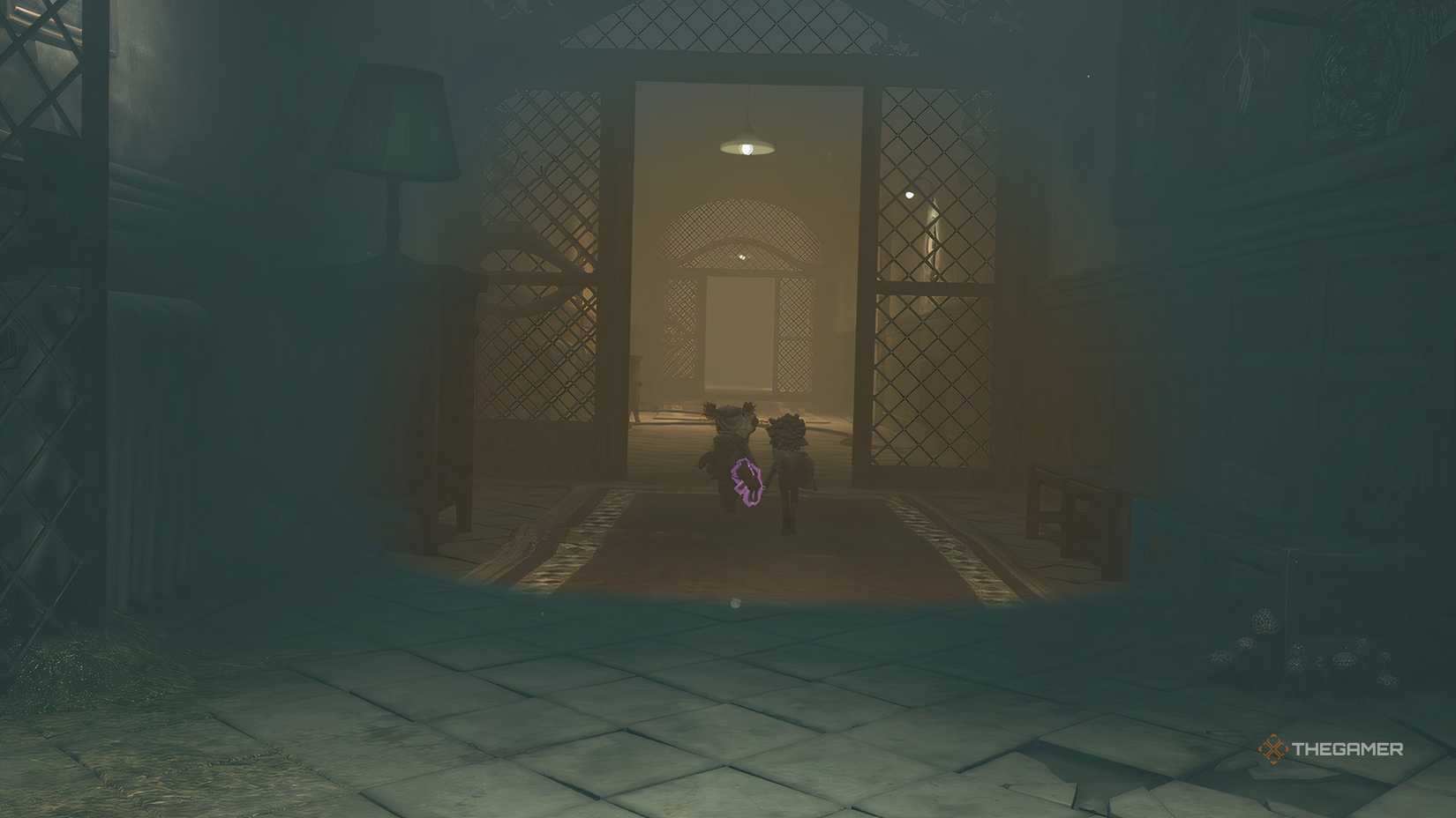 Low and Alone running with a doll in Little Nightmares 3.