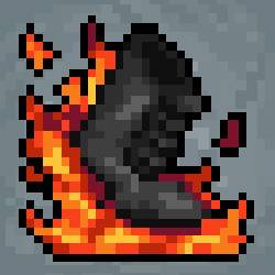 Megabonk Flamewalker icon.