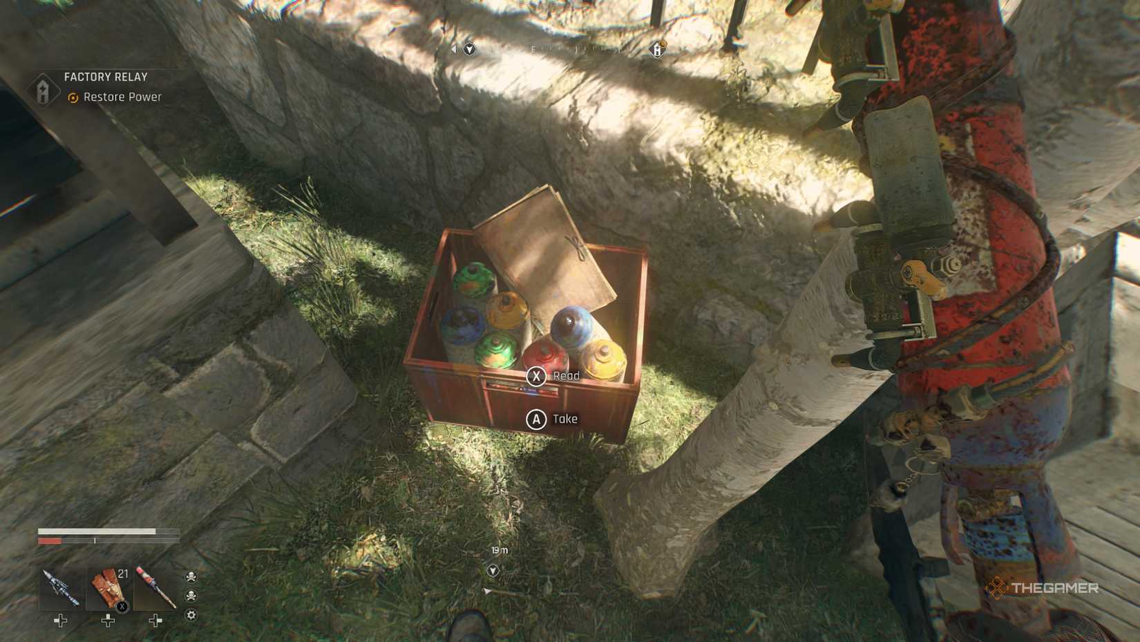 Dying Light: The Beast mural spray paint box.