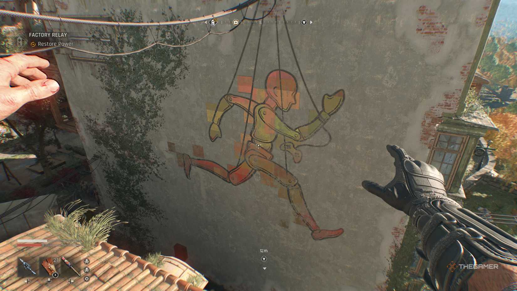 Dying Light: The Beast puppet mural.