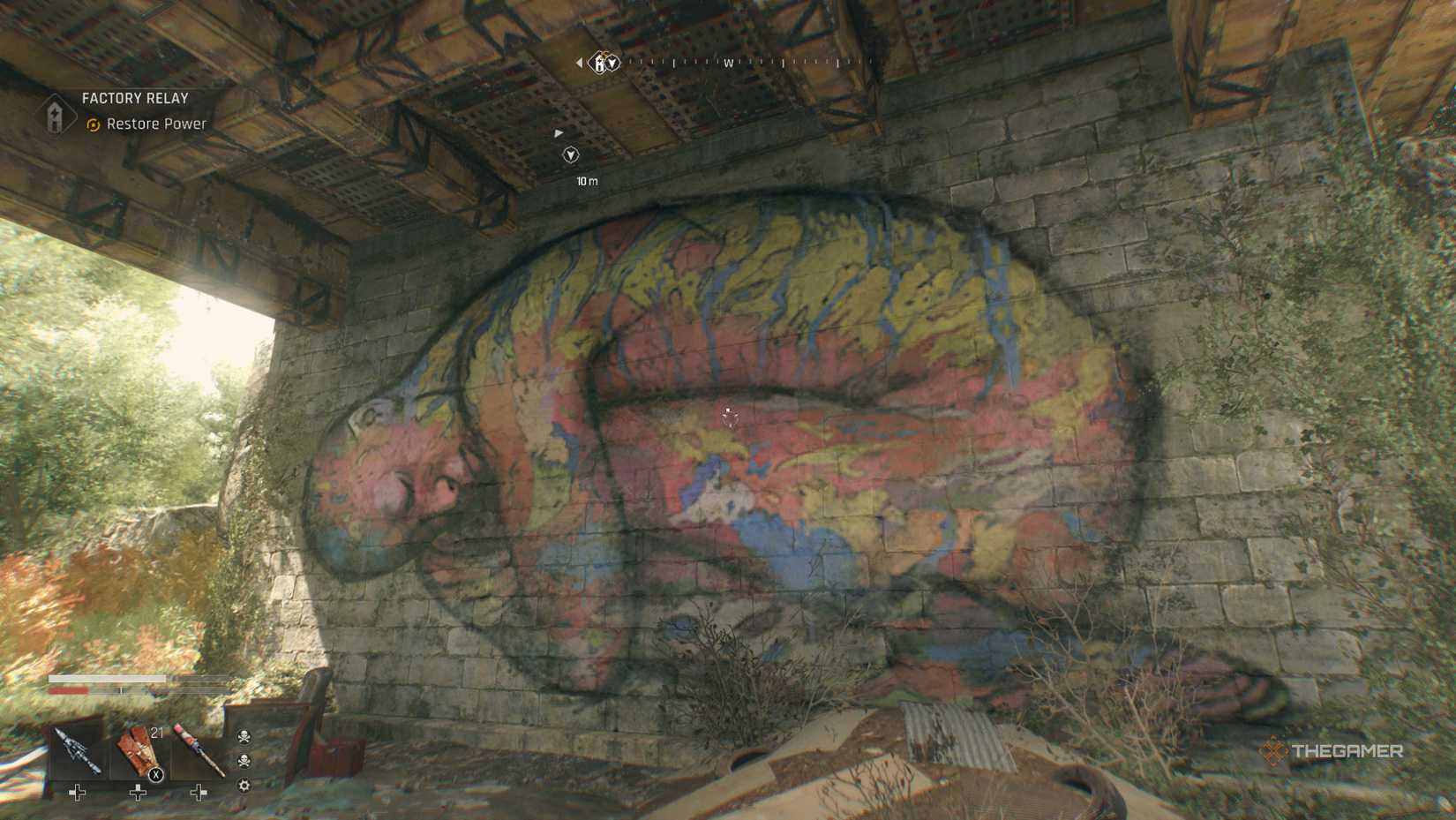 Dying Light: The Beast mural.