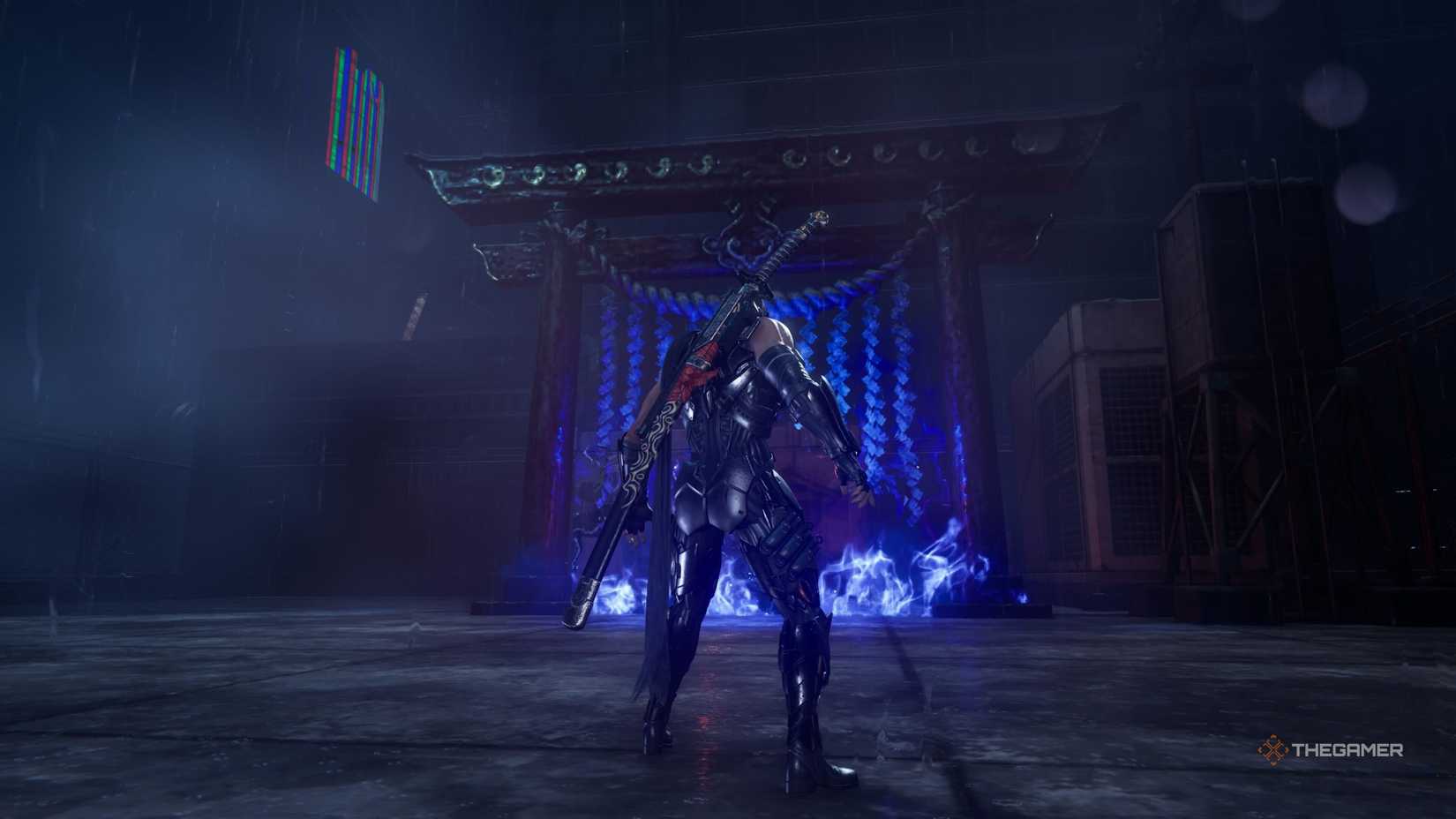 The Chapter 1 Purgatory gate in Ninja Gaiden 4.