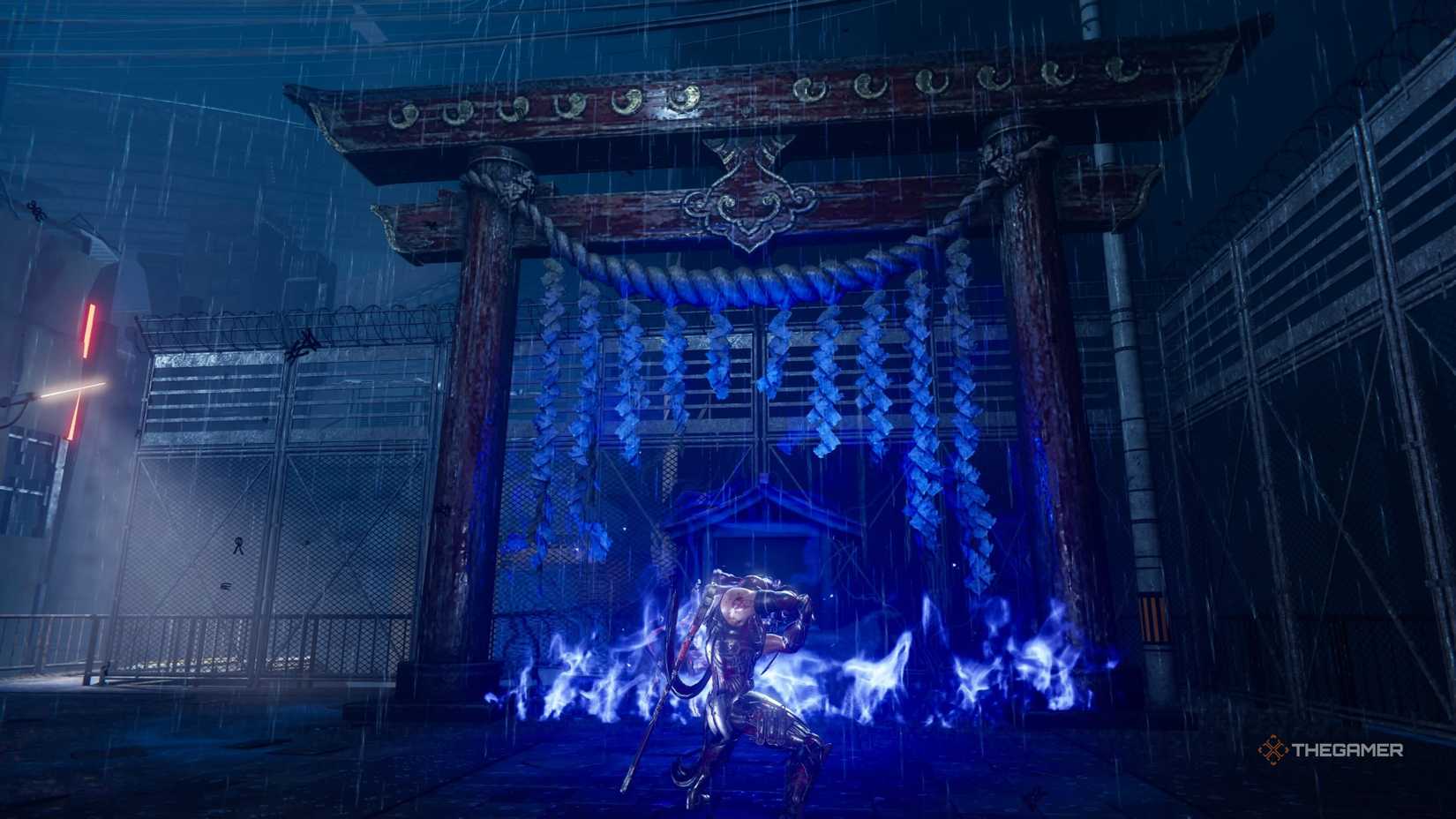 The Purgatory gate in Chapter 2 of Ninja Gaiden 4.