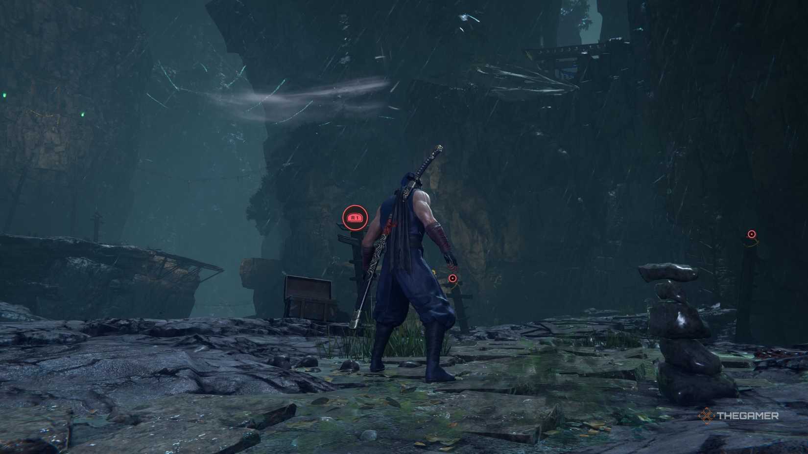 Spotting the Purgatory gate in Chapter 6 of Ninja Gaiden 4.