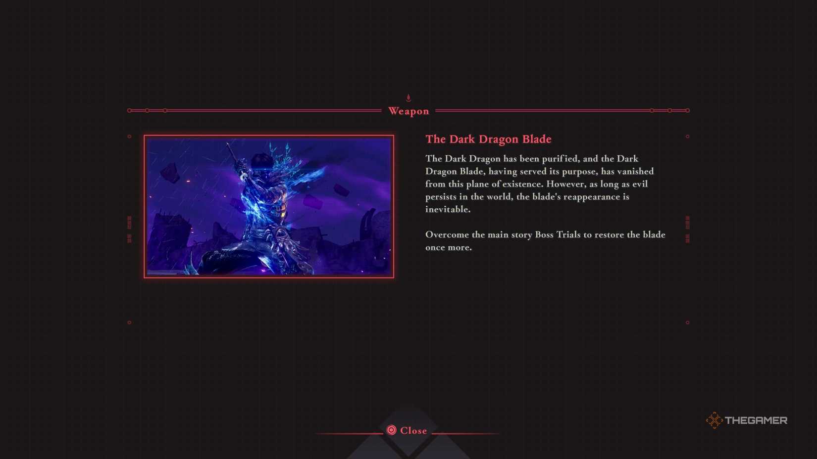 The unlock requirement for the Dark Dragon Blade in Ninja Gaiden 4.