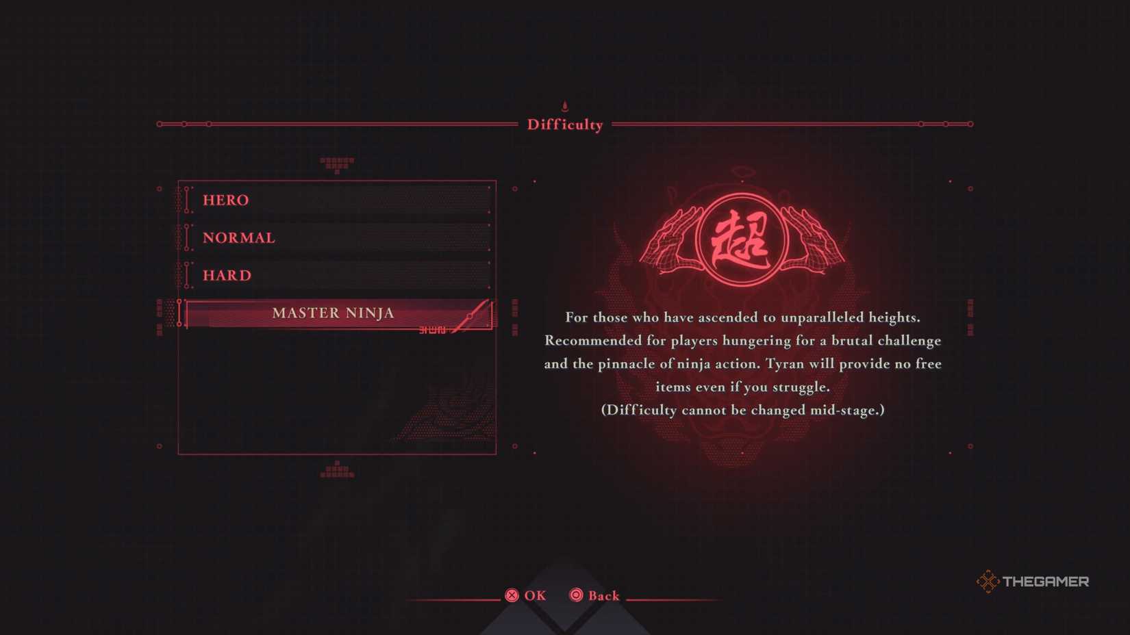 Ninja Gaiden 4's Master Ninja difficulty.
