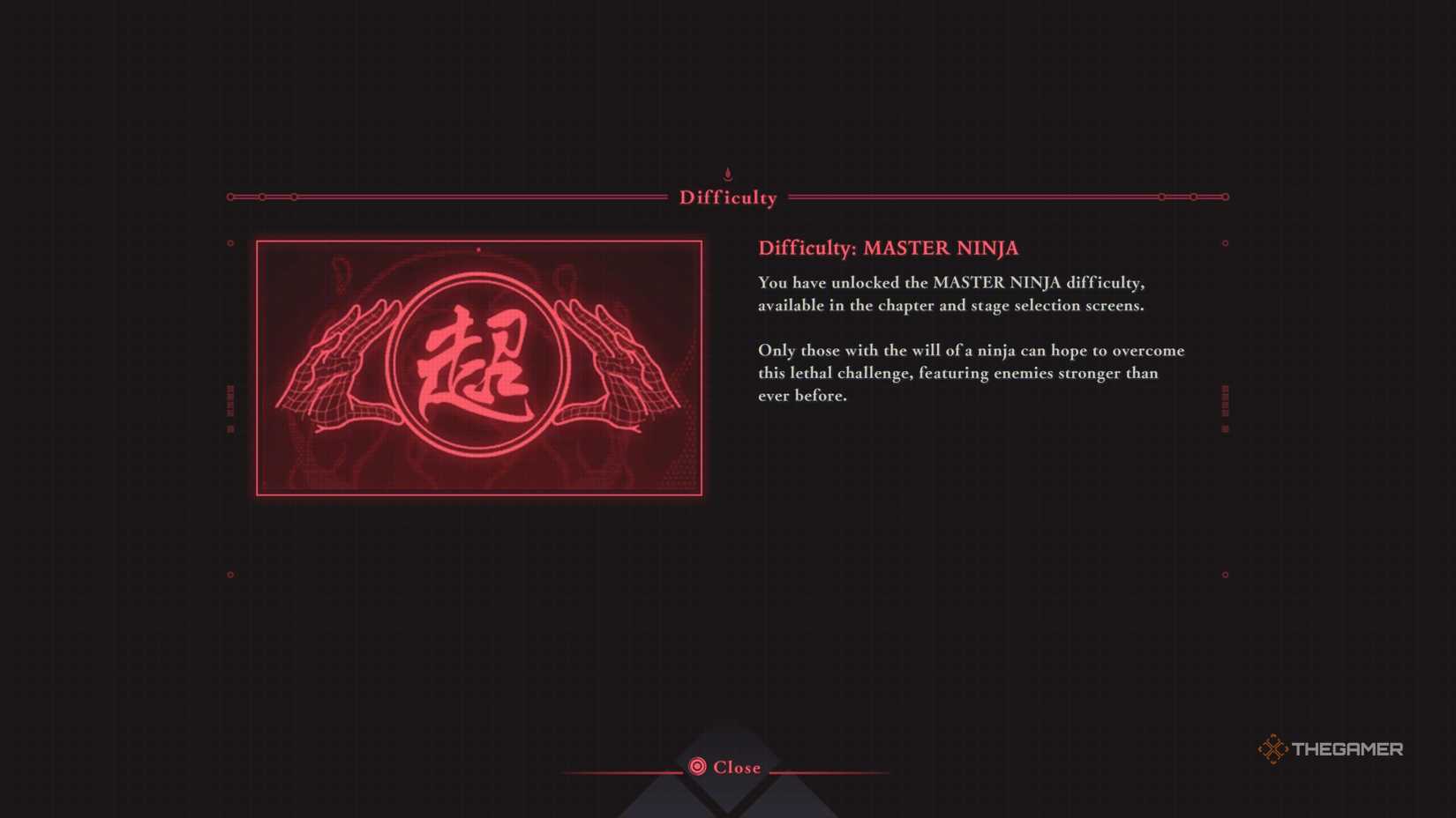 Unlocking Master Ninja difficulty in Ninja Gaiden 4.