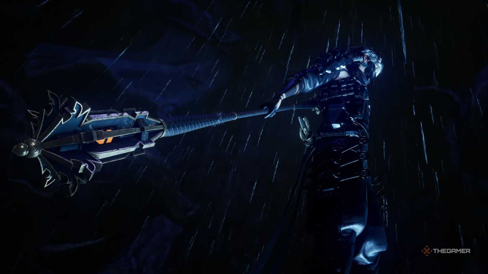 Yakumo using his staff in Ninja Gaiden 4.