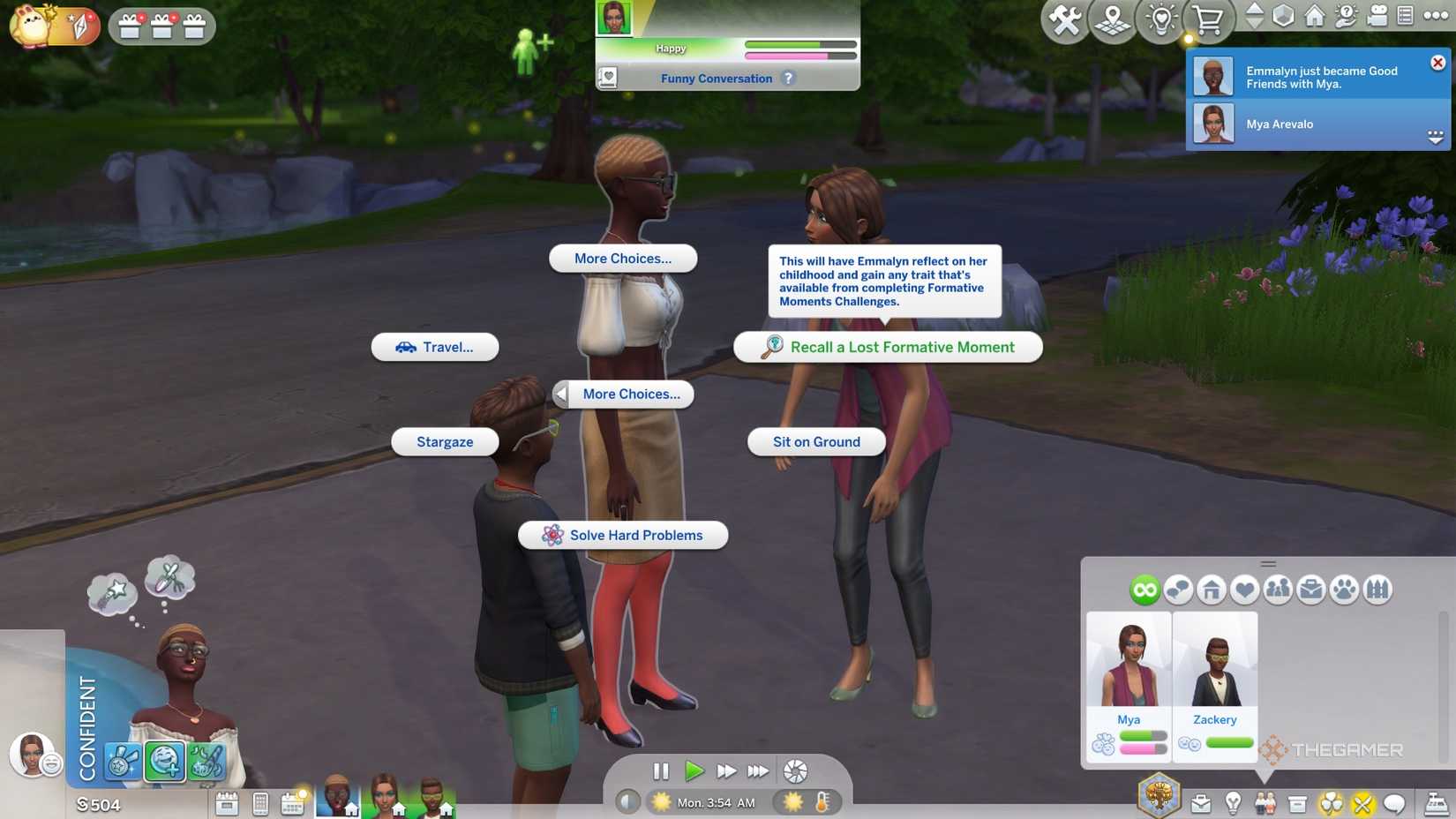 Retroactively Add A Formative Moment In The Sims 4.