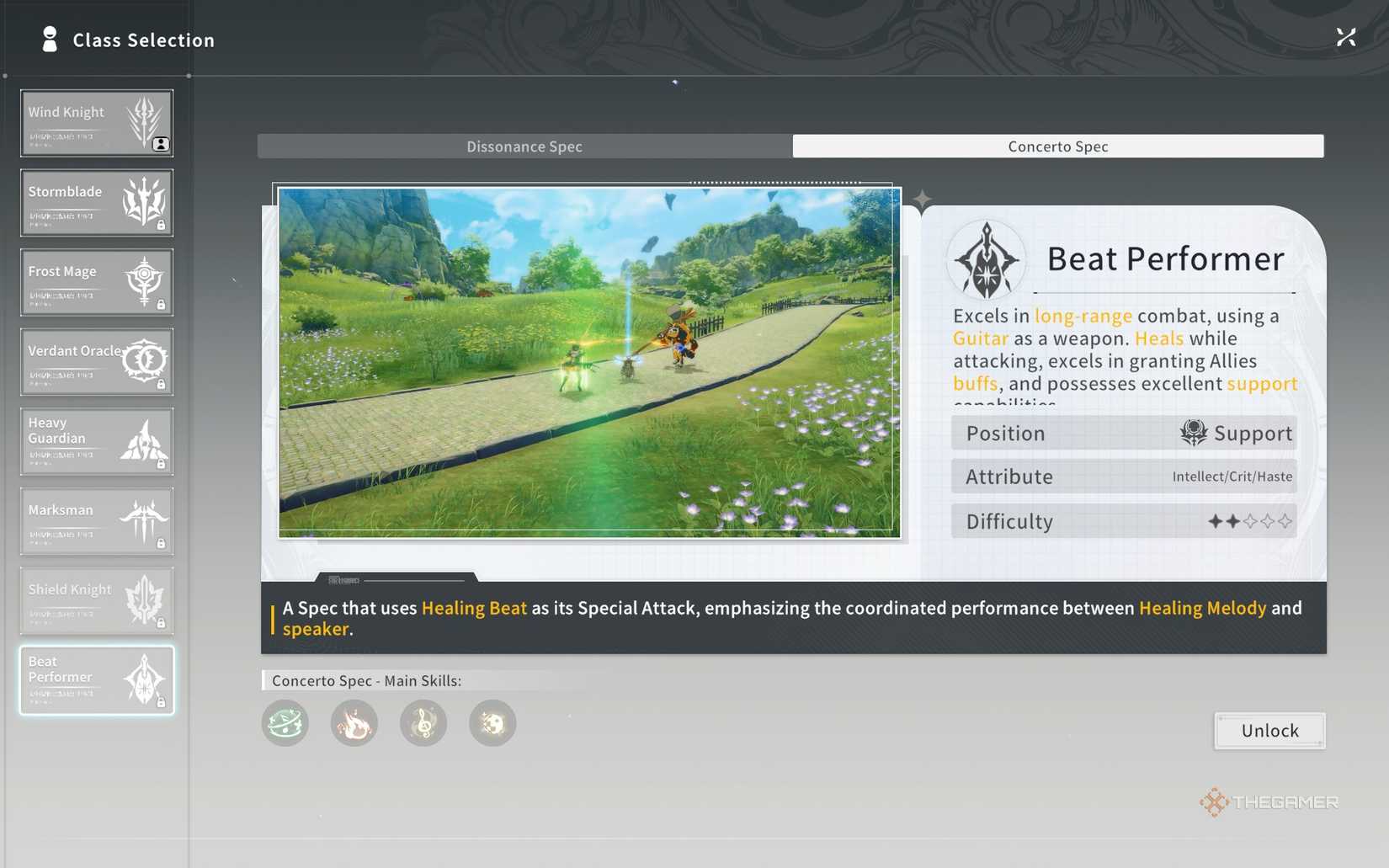 The Concerto spec for the Beat Performer in Blue Protocol Star Resonance.-1