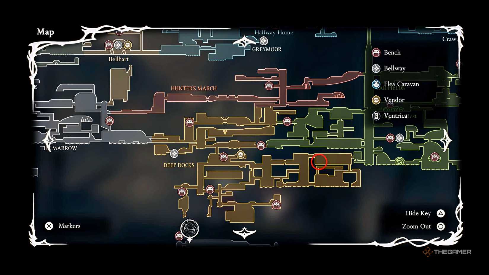 The Craftmetal location in Deep Docks in Hollow Knight: Silksong.