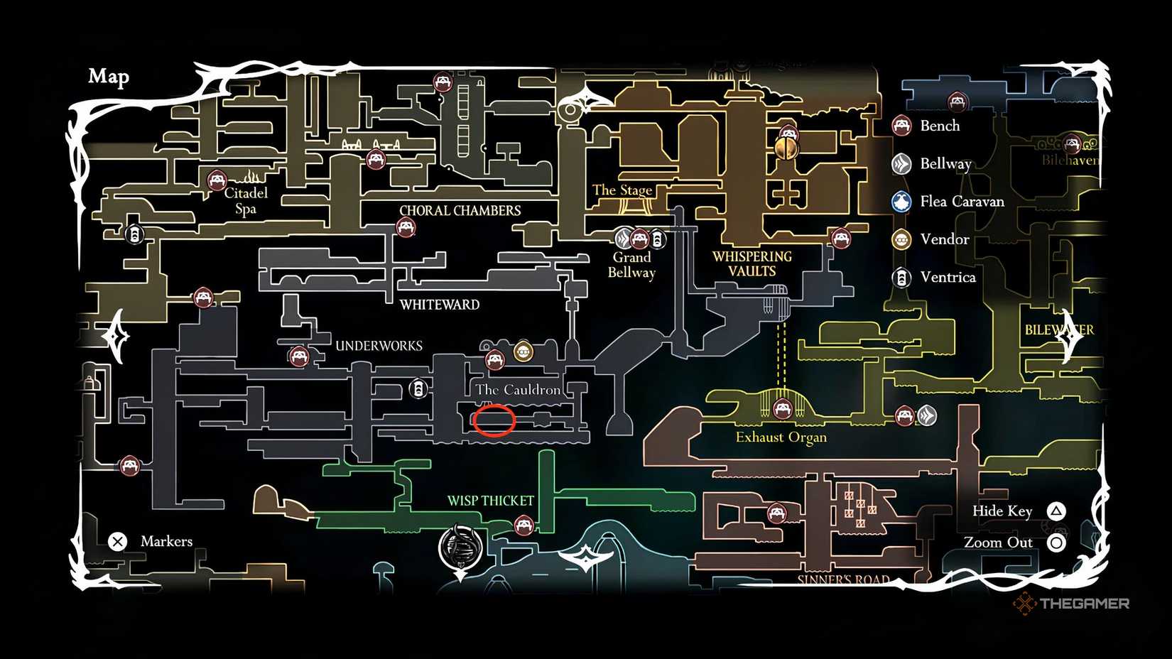 The Craftmetal location in The Cauldron in Hollow Knight: Silksong.