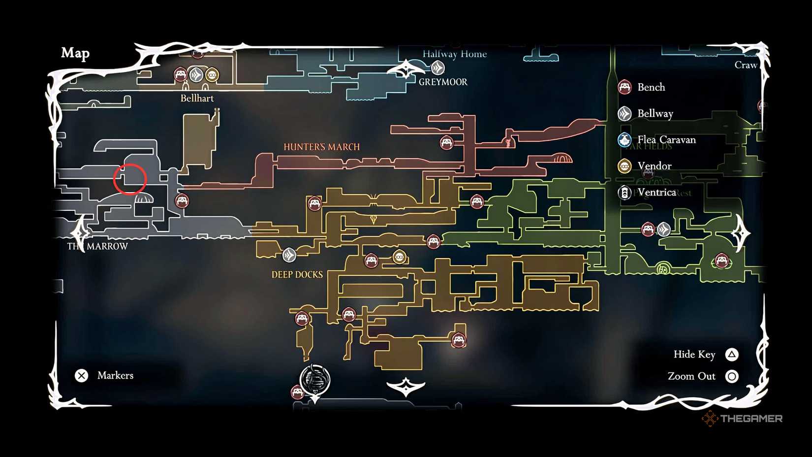 The Craftmetal location in The Marrow in Hollow Knight: Silksong.