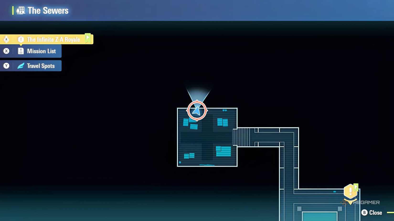 The location of a Moon Stone in Pokemon Legends: Z-A's Lumiose Sewers.