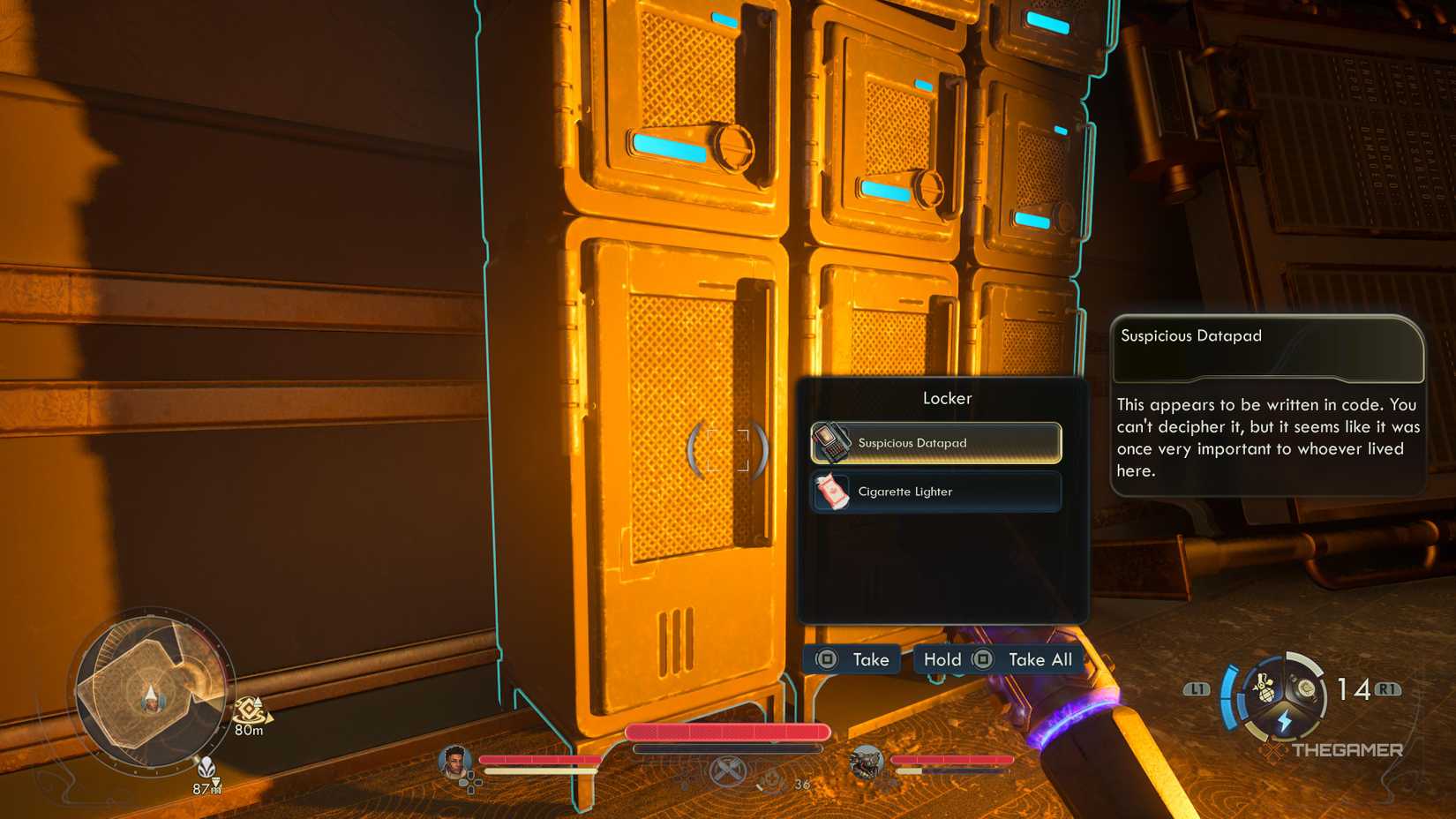 The suspicious datapad item in The Outer Worlds 2.