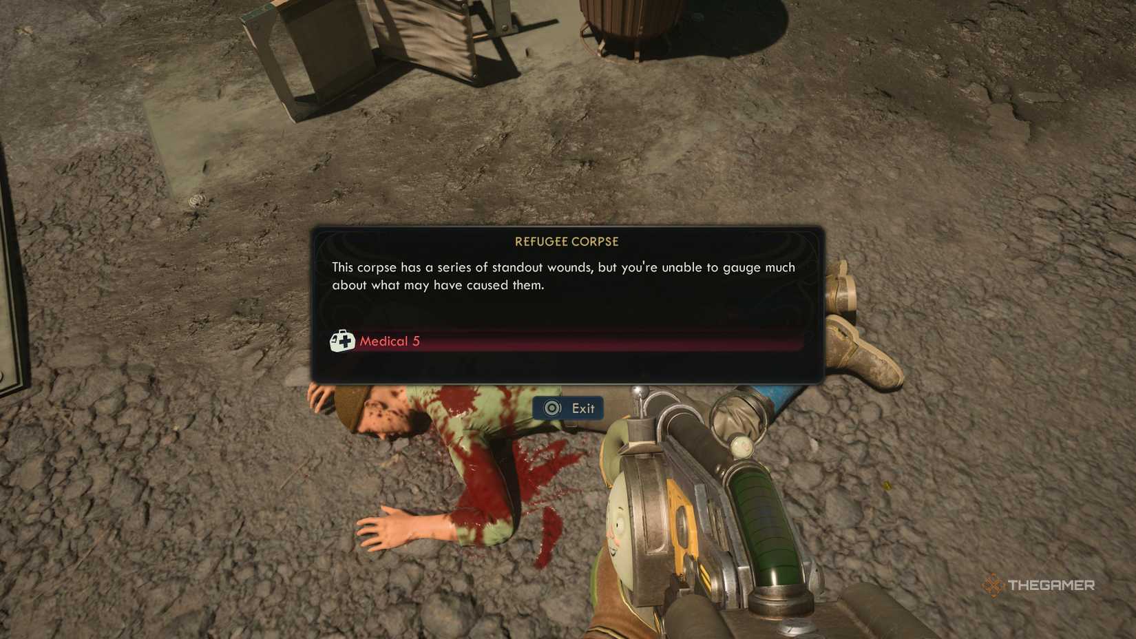 The refugee corpse in the outer worlds 2.