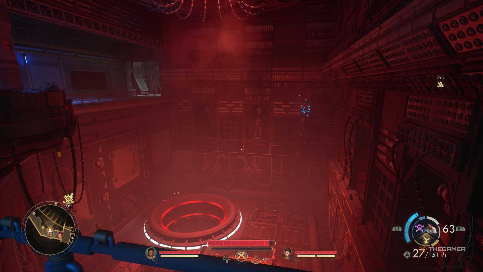A large area filled with red-coloured mist in the outer worlds 2.