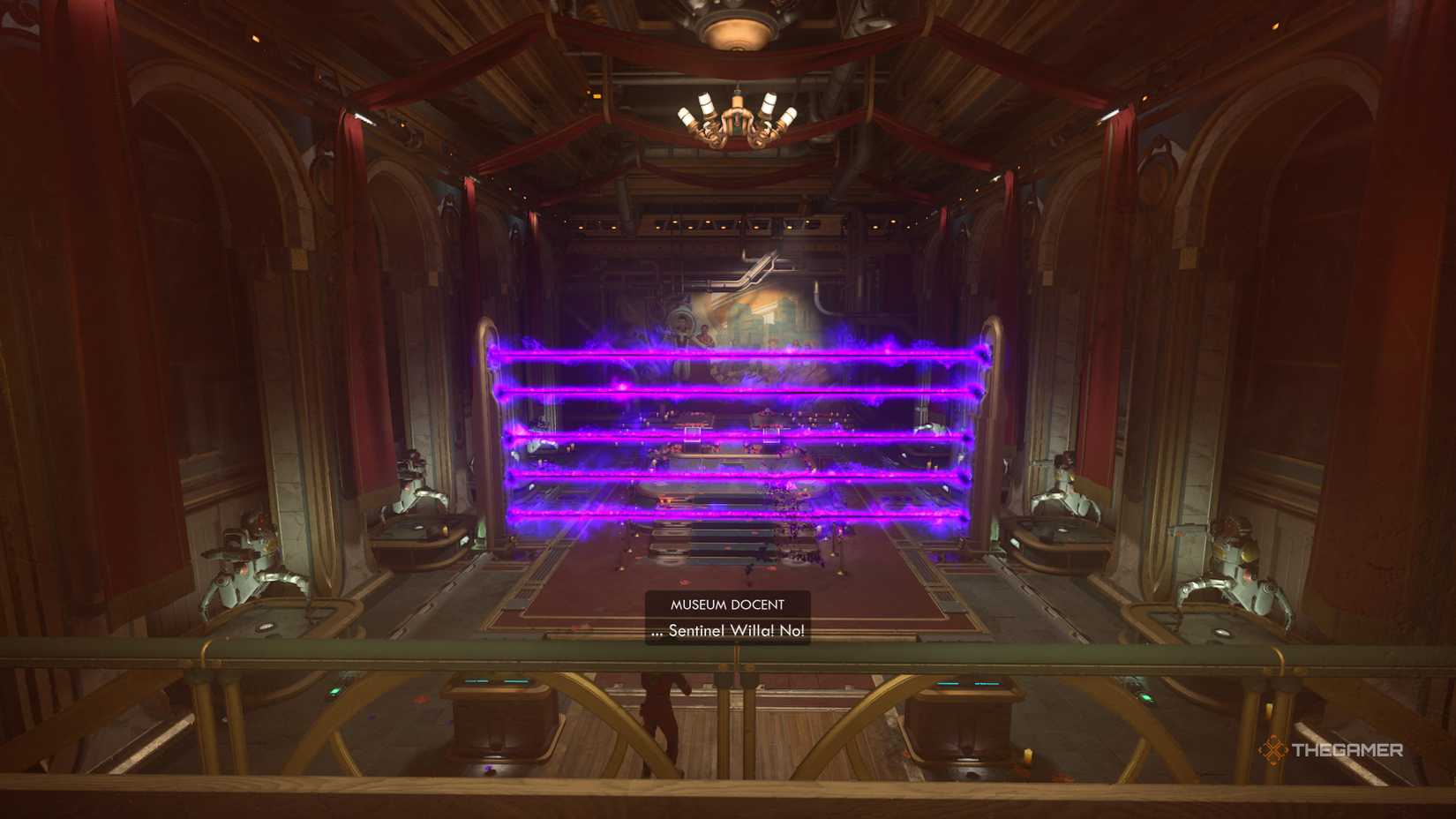 A trap activating in the tomb of the matriarch in the outer worlds 2.