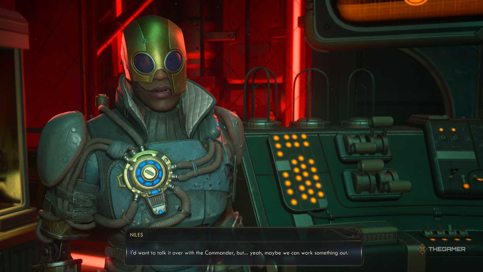 Niles talking about meeting with Zeb in future in The Outer Worlds 2.