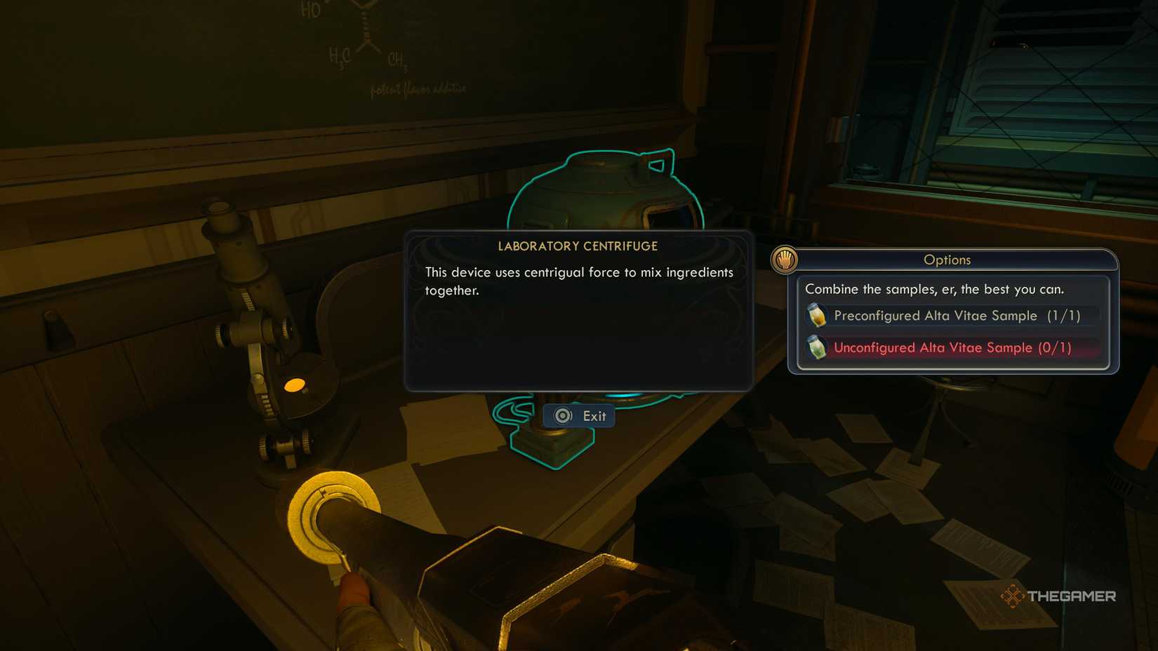 The centrifuge machine allowing you to mix chemicals in the outer worlds 2.