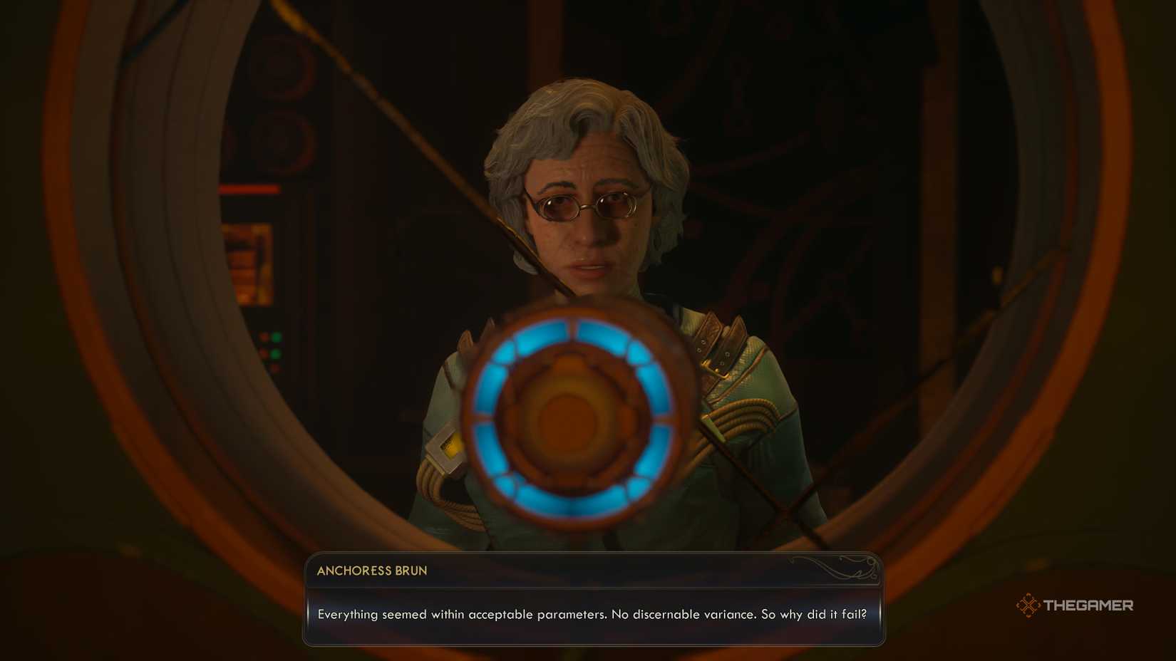Anchoress Brun confused why her experiment failed in The Outer Worlds 2.