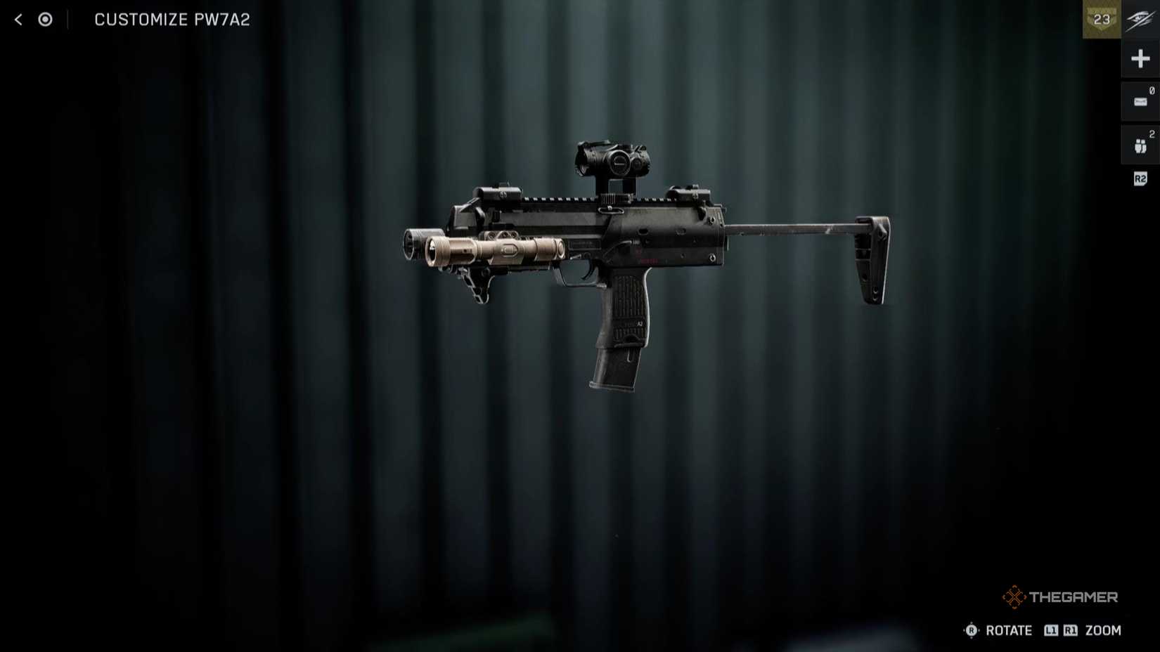 The PW7A2 in the menu of Battlefield 6.