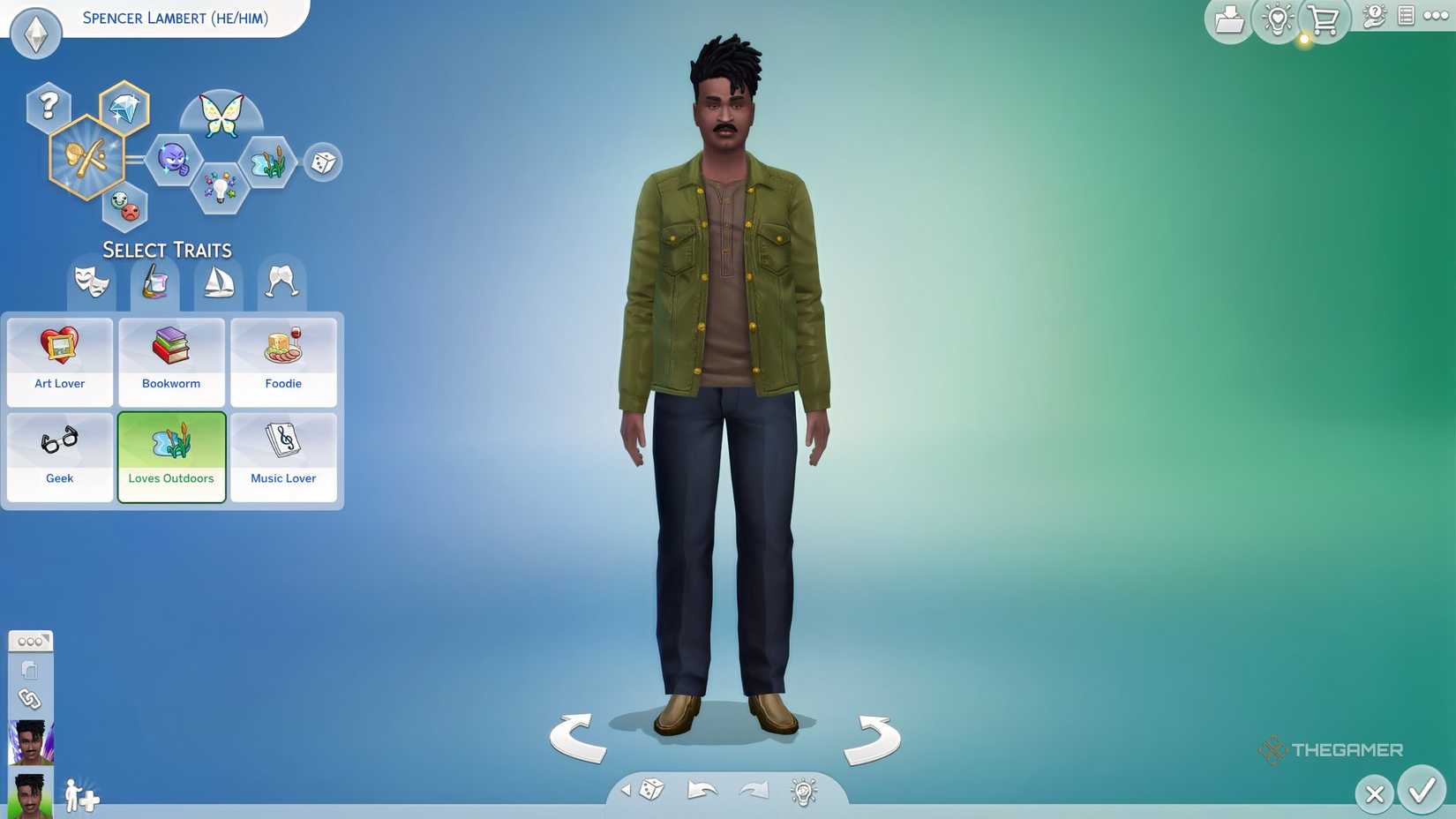The Sims 4 CAS Critter Hunter.