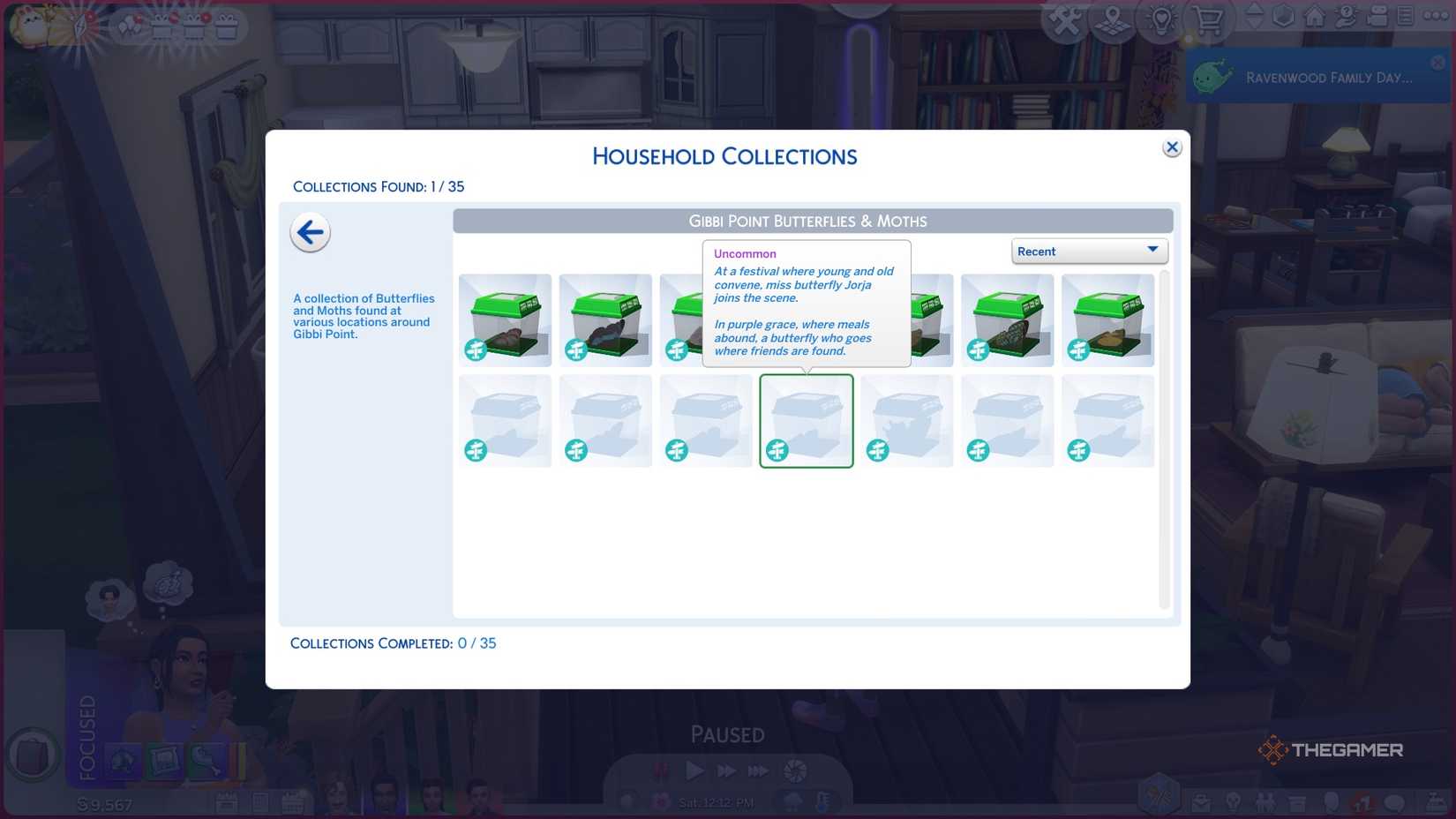 The Sims Notebook Butterflies Collection.
