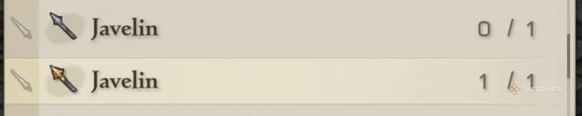 The two Javelin icons in Final Fantasy Tactics The Ivalice Chronicles.