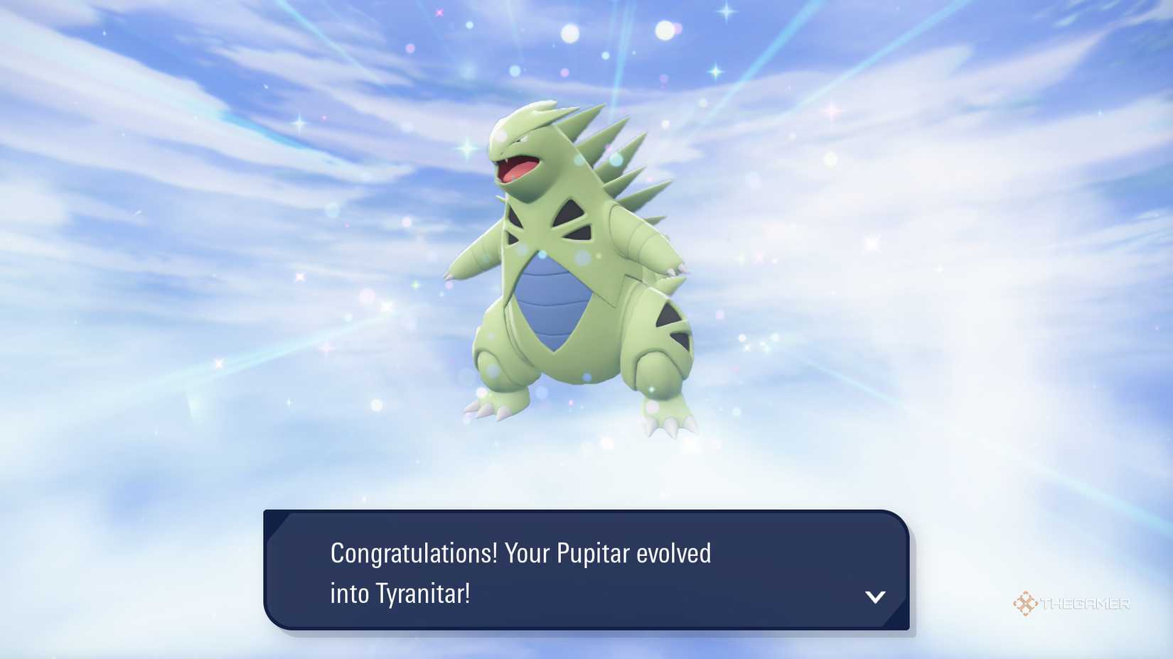 Tyranitar after evolution in Pokemon Legends Z-A.