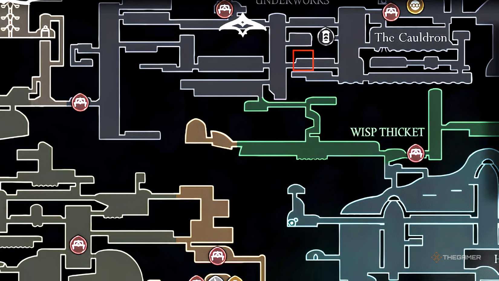Underworks Spool Fragment location in Hollow Knight: Silksong.